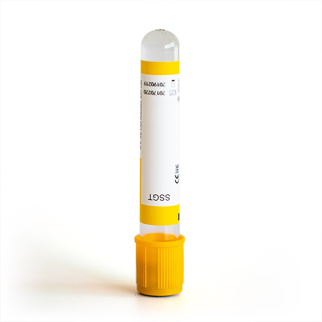 Disposable 2-9ml Pet Vacuum Blood Collection Yellow Gel+Clot Activator Tube
