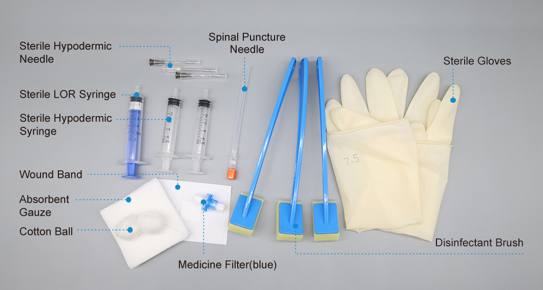 Local Puncture Set Spinal Anesthesia Support Tray from China manufacturer KAIHONG HEALTHCARE