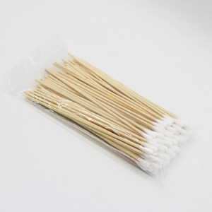Disposable Cotton Buds 15cm Single Head Cotton Swab Sticks