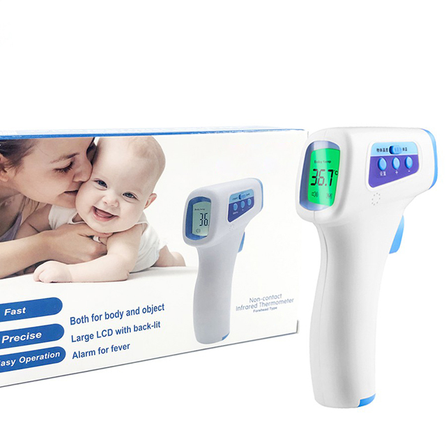 CE Approved No-Contact Forehead Electronic Digital Infrared Thermometer for Fever