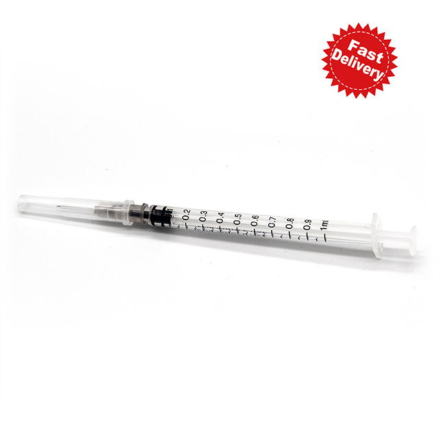 1ml Luer Slip Disposable Syringe with 27g Needle