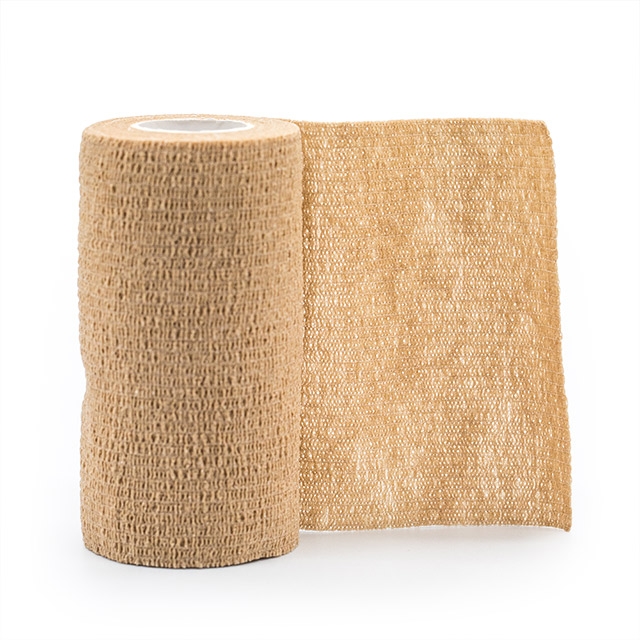 High Quality Colored Cotton Non-woven Elastic Self Adhesive Bandage 
