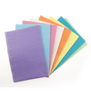 Disposable Waterproof Colorful Dental Bib for Patient Use