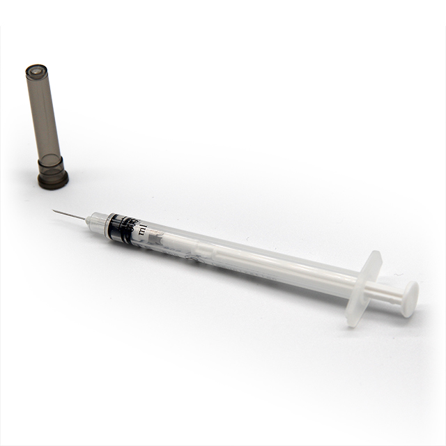 Disposable Medical Grade Plastic Vaccine Injection Syringe with Needle