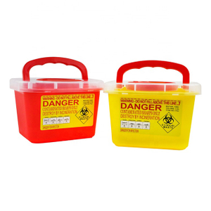 3L Hospital Plastic Safety Sharp Container with Portable Lid