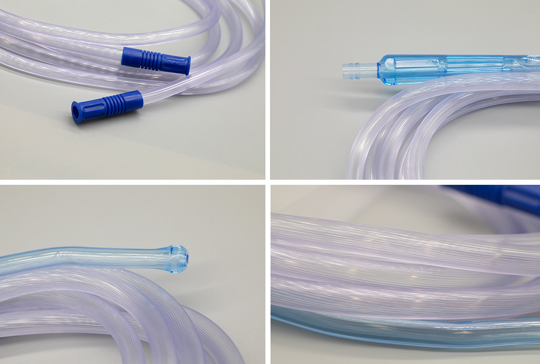 Disposable Yankauer Suction Connection Tube With Plain Tip Handle from