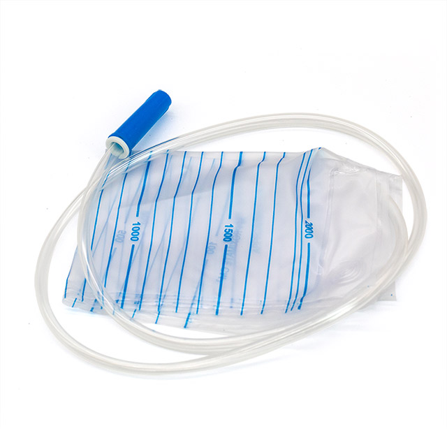 Disposable 2000ml Urine Collection Bag with T-cross Value