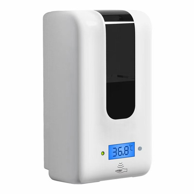 Sensor Sanitizer Soap Dispenser with IR Thermometer for Public Use