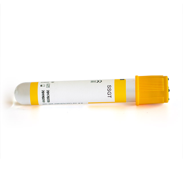 Disposable 2-9ml Pet Vacuum Blood Collection Yellow Gel+Clot Activator Tube